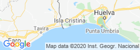 Isla Cristina map